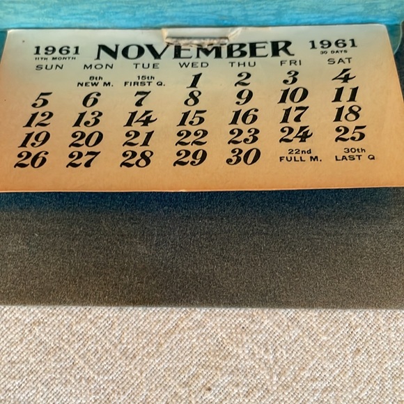 Olympic Club wall calendars, 1960, 1961. Centralia, Washington, feathered birds - Picture 5 of 10